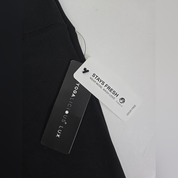 Yogalicious High Rise Squat Proof Criss Cross Yoga Pants Black XS - Picture 9 of 10